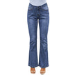 High-waist Stretch Distressed And Thin Wide-leg Pants