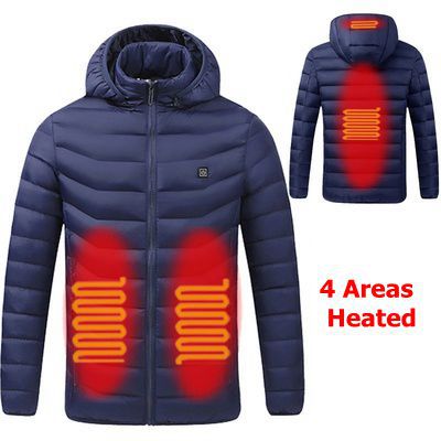 Winter Smart Heating Cotton USB Charging Heating Cotton Men's Jacket