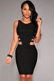 New Bandage Dresses For Women Black Sexy Sleeveless Ladies