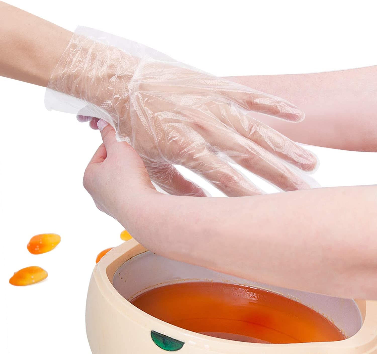 Alpscommerce (Bynetta)  Disposable Gloves Food Duck Neck Fried Chicken Crayfish Transparent New PE Plastic Gloves
